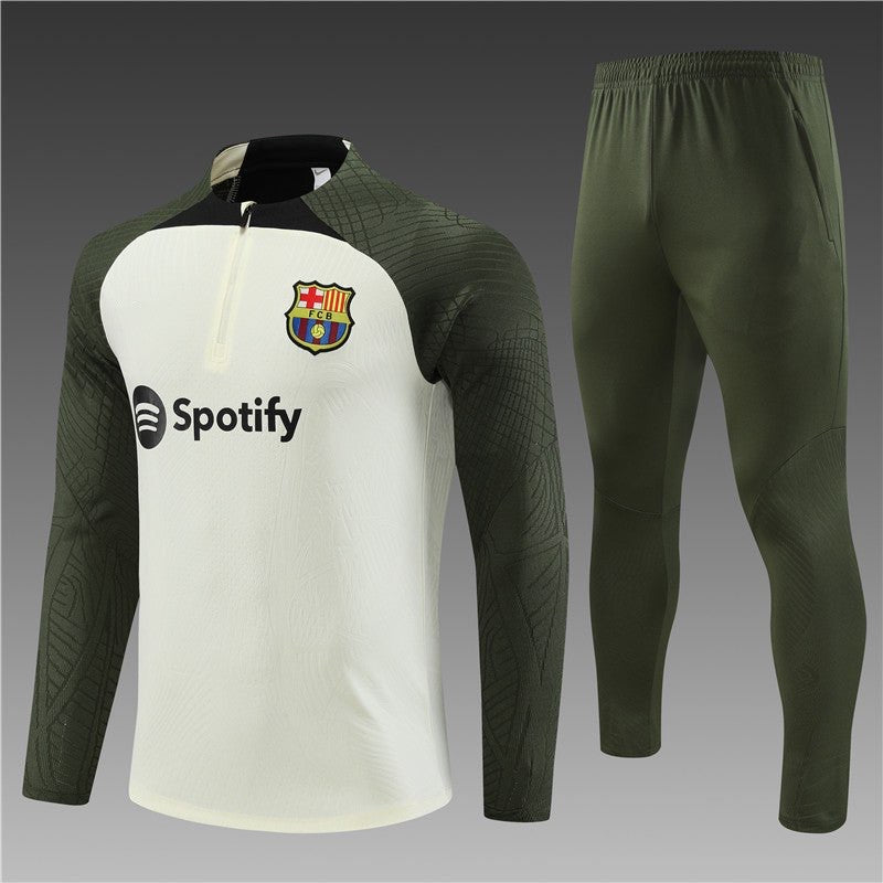 Ensemble FC Barcelone Beige-Kaki 2023 2024 - L'Univers du Maillot