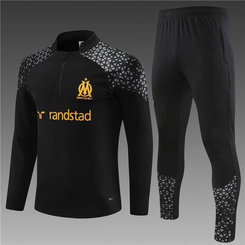 Ensemble Olympique de Marseille Noir 2023 2024 - L'Univers du Maillot