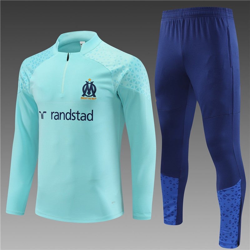 Ensemble Olympique de Marseille Bleu Clair 2023 2024 - L'Univers du Maillot