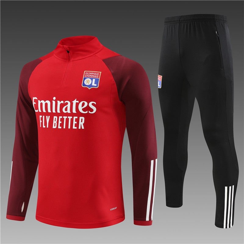 Ensemble Olympique de Lyon Rouge 2023 2024 - L'Univers du Maillot