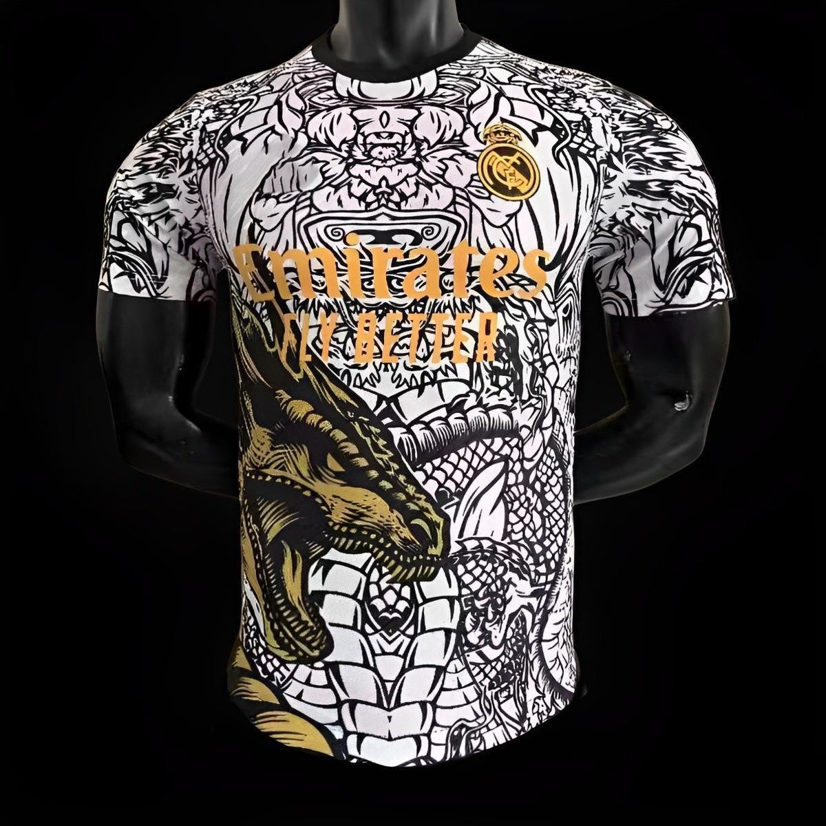 Real Madrid maillot Édition spéciale Dragon Blanc version Player 2023/2024 - L'Univers du Maillot