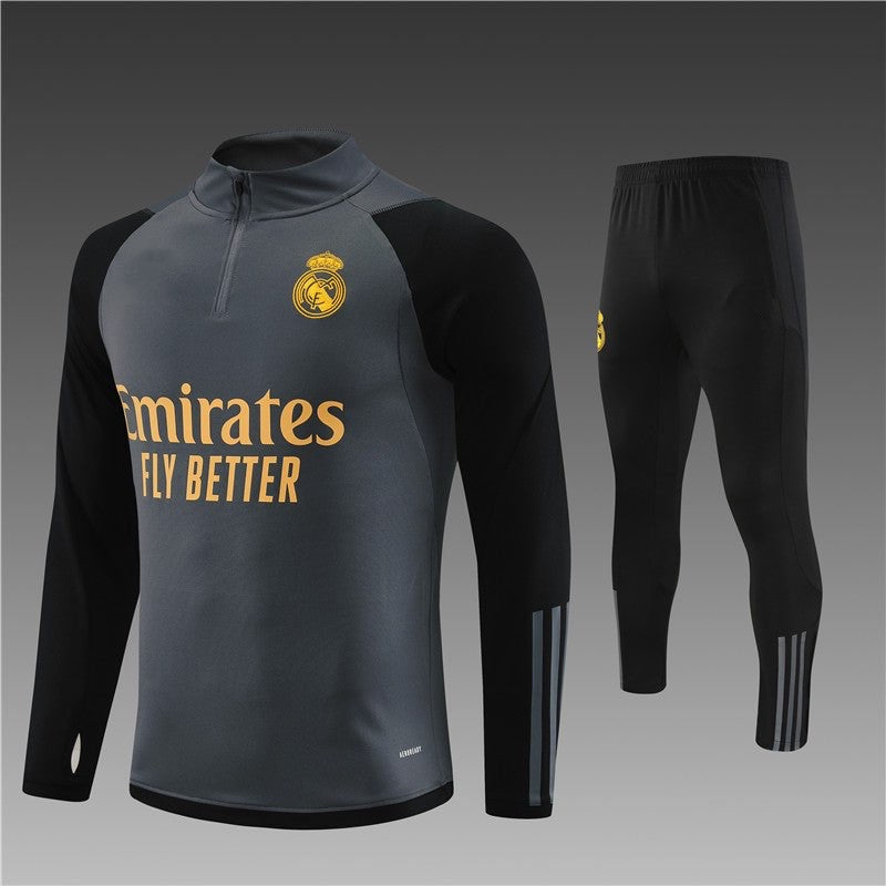 Ensemble Real Madrid Noir-Gris 2023 2024