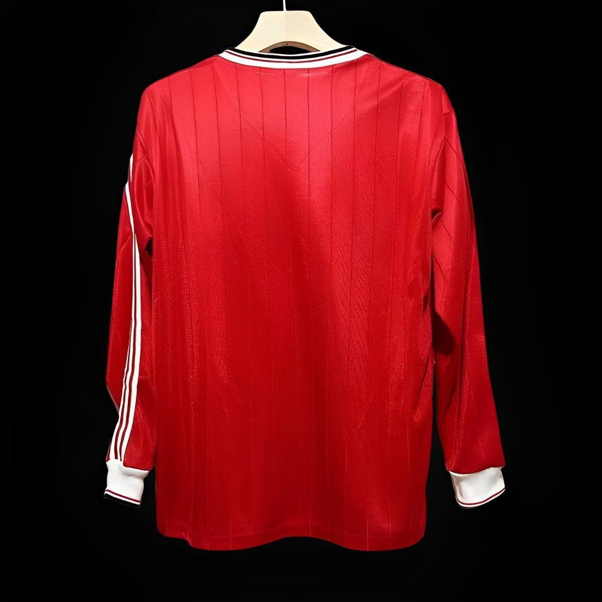 Manchester United maillot Domicile Rétro Manches Longues 1982 1983 - L'Univers du Maillot